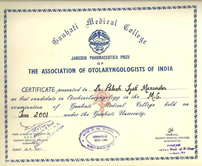 ABHRS certificate