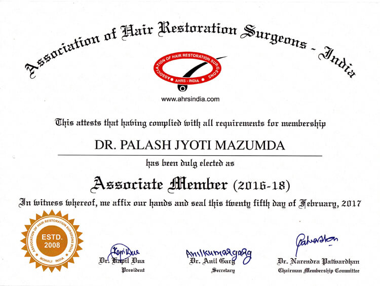 Academic Certificates - Downtown Hair Transplant Clinic